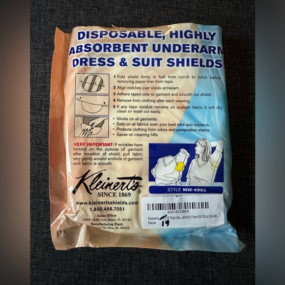 Underarm pads for sweat in clothing. Set of 9 left - Picture 1 of 1